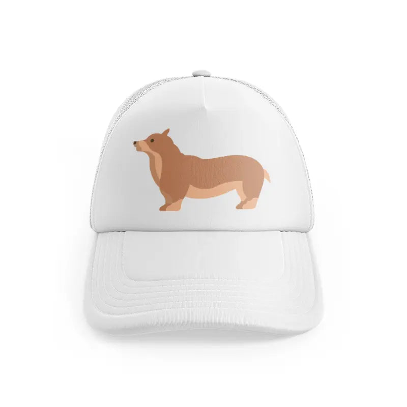 012-corgi-white-trucker-hat