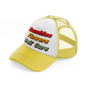 retro elements 94 yellow trucker hat