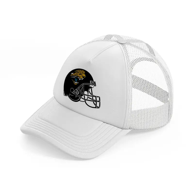 jacksonville jaguars helmet-white-trucker-hat