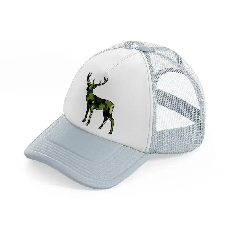camo deer-grey-trucker-hat