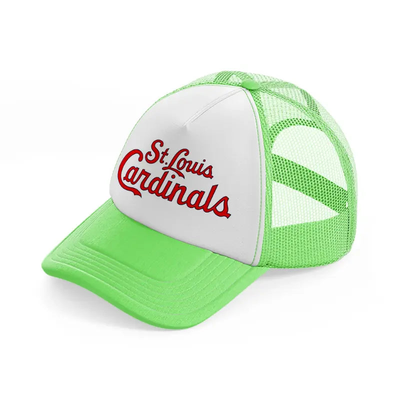 st louis cardinals retro-lime-green-trucker-hat