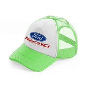 ford racing lime green trucker hat