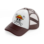luffy logo-brown-trucker-hat