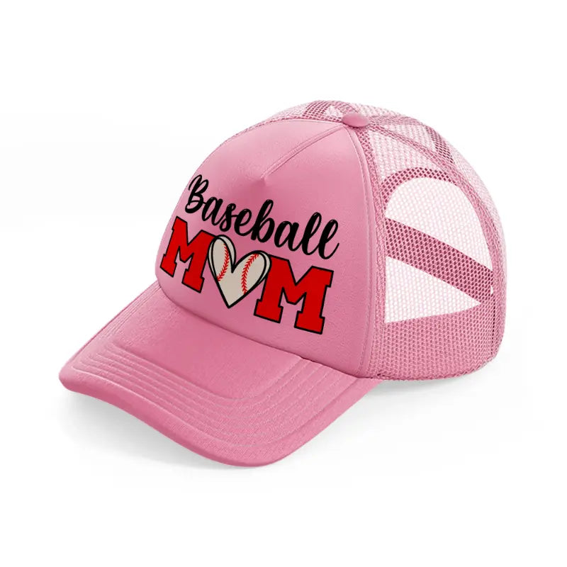 baseball mom-pink-trucker-hat