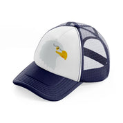 eagle (2) navy blue and white trucker hat