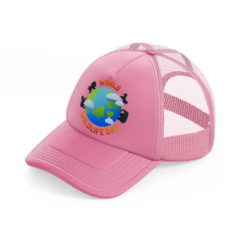 world-wildlife-day (1)-pink-trucker-hat
