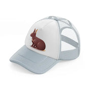 020 rabbit grey trucker hat