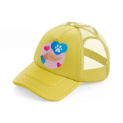 pet care (2) gold trucker hat