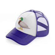 042 duck purple trucker hat