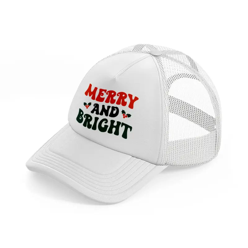 merry and bright-white-trucker-hat