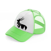 hunting symbol-lime-green-trucker-hat
