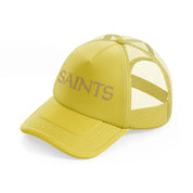 no saints-gold-trucker-hat