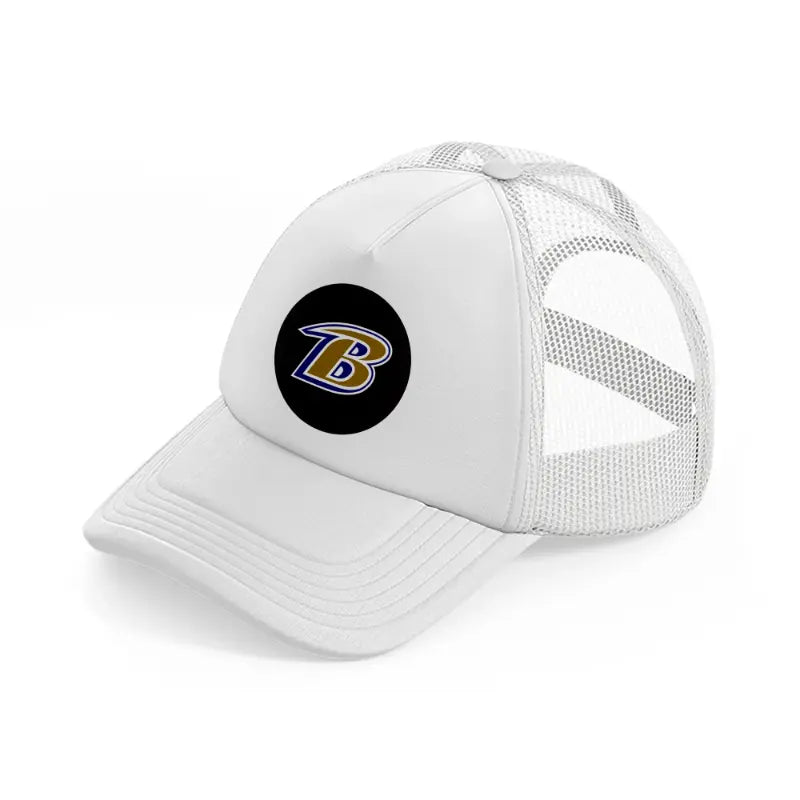 baltimore ravens circle logo-white-trucker-hat