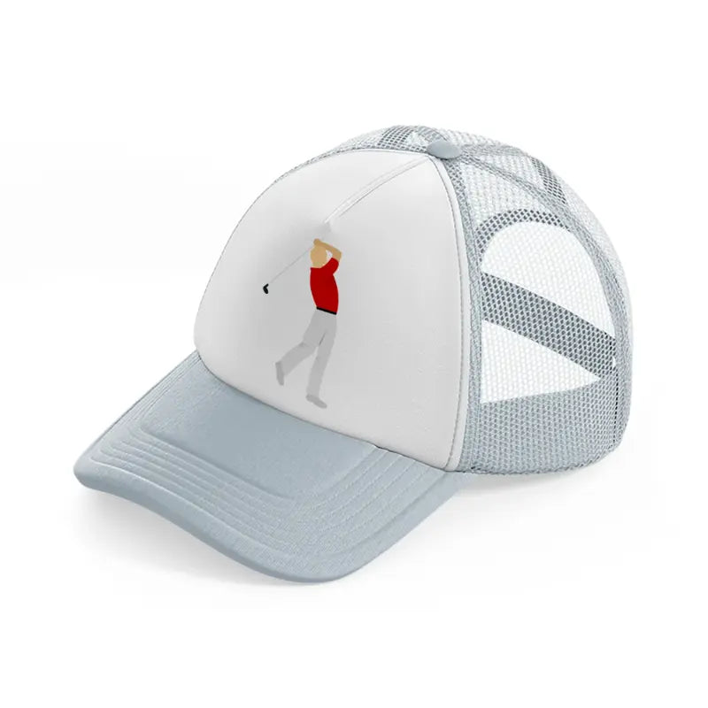 player red-grey-trucker-hat