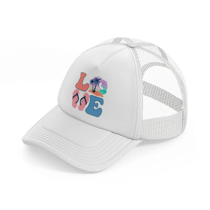 love sublimation-white-trucker-hat