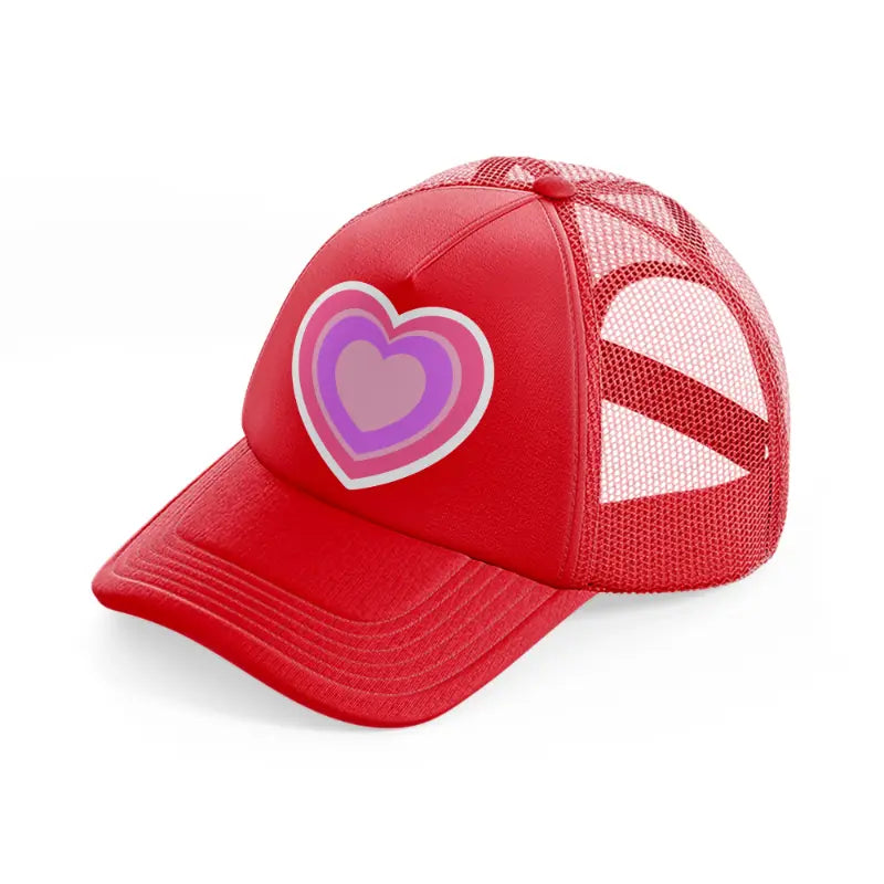 heart red trucker hat