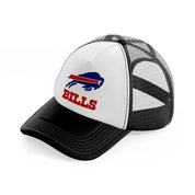 buffalo bills-black-and-white-trucker-hat
