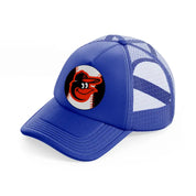 baltimore orioles baseball ball blue trucker hat