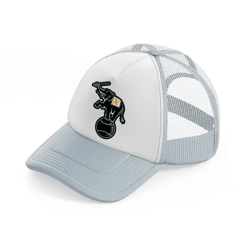 oakland athletics retro-grey-trucker-hat
