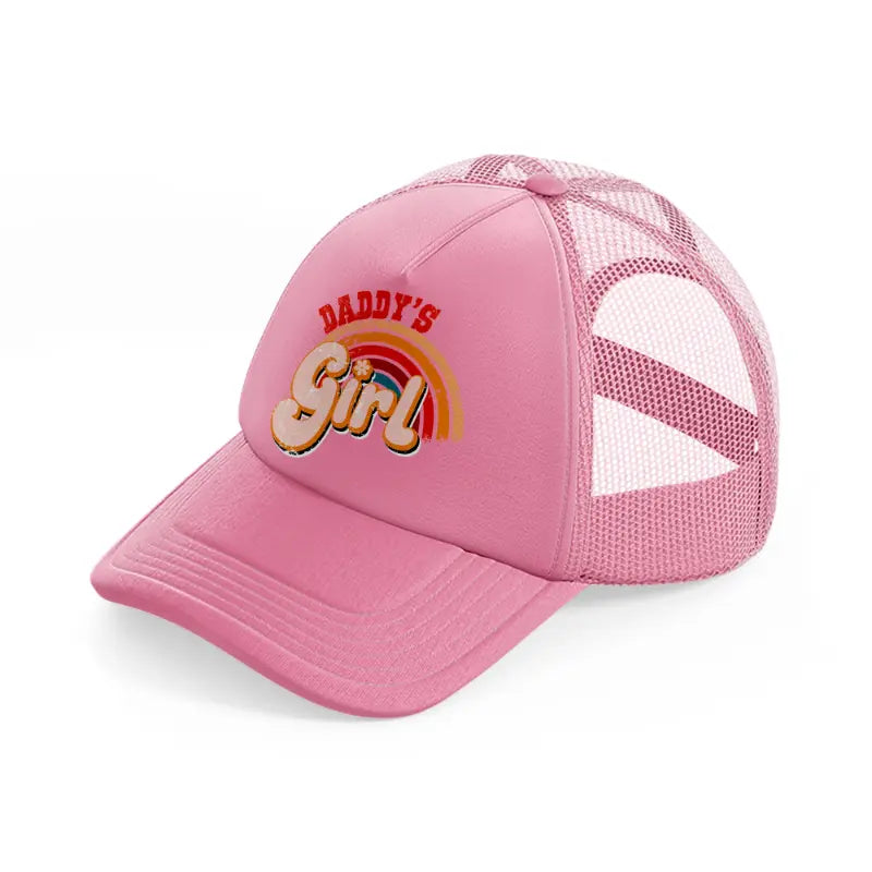 daddy's girl pink trucker hat