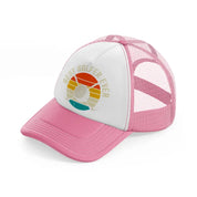best golfer ever-pink-and-white-trucker-hat