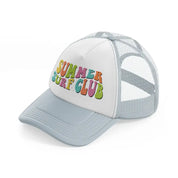 summer surf club  colors grey trucker hat