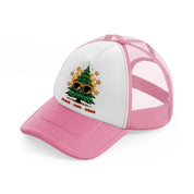 peace-love-xmas-pink-and-white-trucker-hat