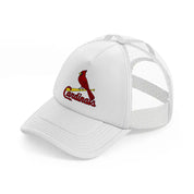 cardinals emblem-white-trucker-hat
