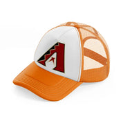 arizona diamondbacks classic orange trucker hat