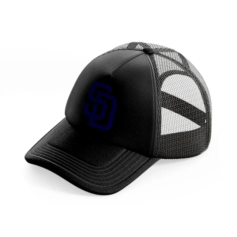 san diego logo-black-trucker-hat