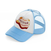 groovy quotes 13 sky blue trucker hat