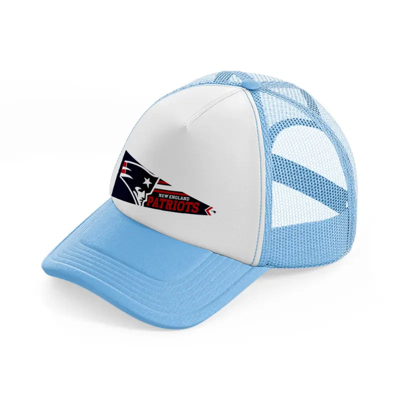 new england patriots flag-sky-blue-trucker-hat