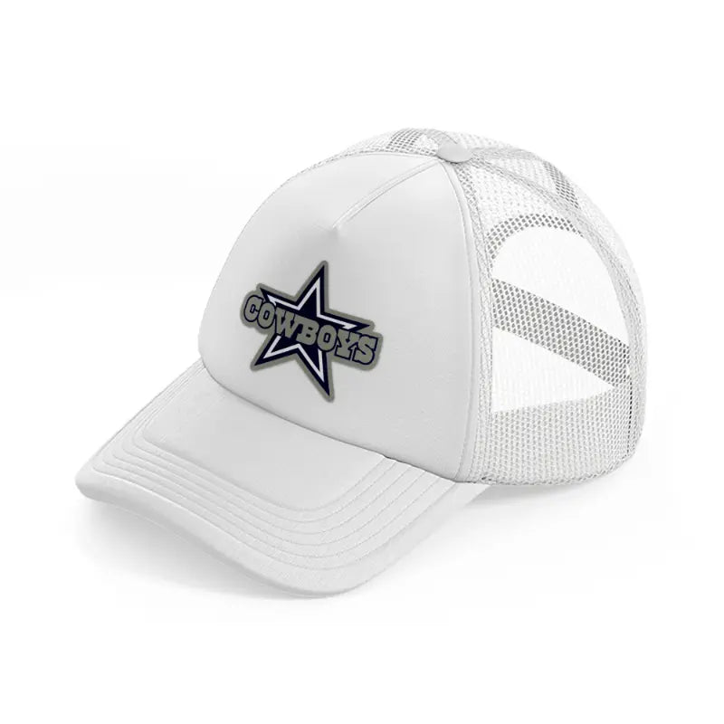 dallas cowboys logo-white-trucker-hat