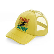 surf gold trucker hat