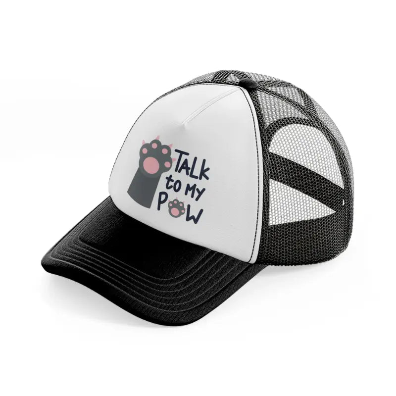 cat (2)-black-and-white-trucker-hat