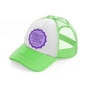 icon9 lime green trucker hat