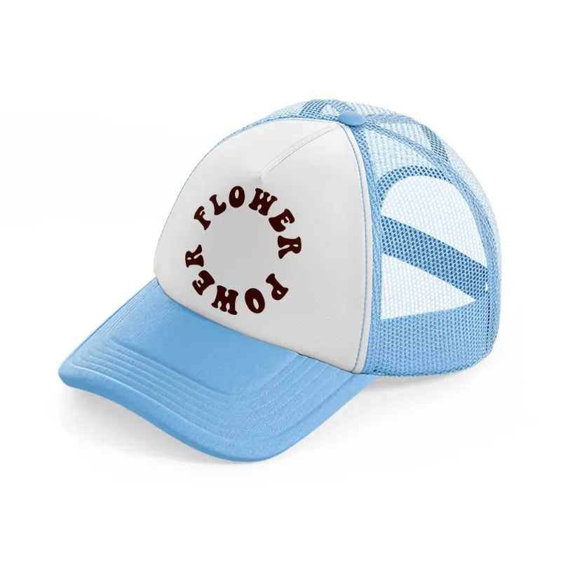 retro elements-112-sky-blue-trucker-hat