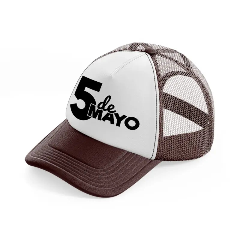 5 de mayo-brown-trucker-hat