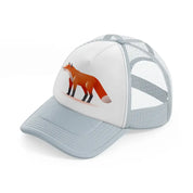 008 fox grey trucker hat