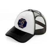 stop rams country-black-and-white-trucker-hat