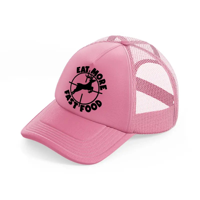 eat more fast food target-pink-trucker-hat