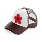 floral elements-41-brown-trucker-hat
