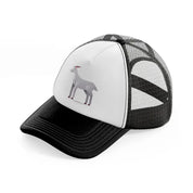 022 goat black and white trucker hat