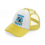 fishing makes me happy blue-yellow-trucker-hat