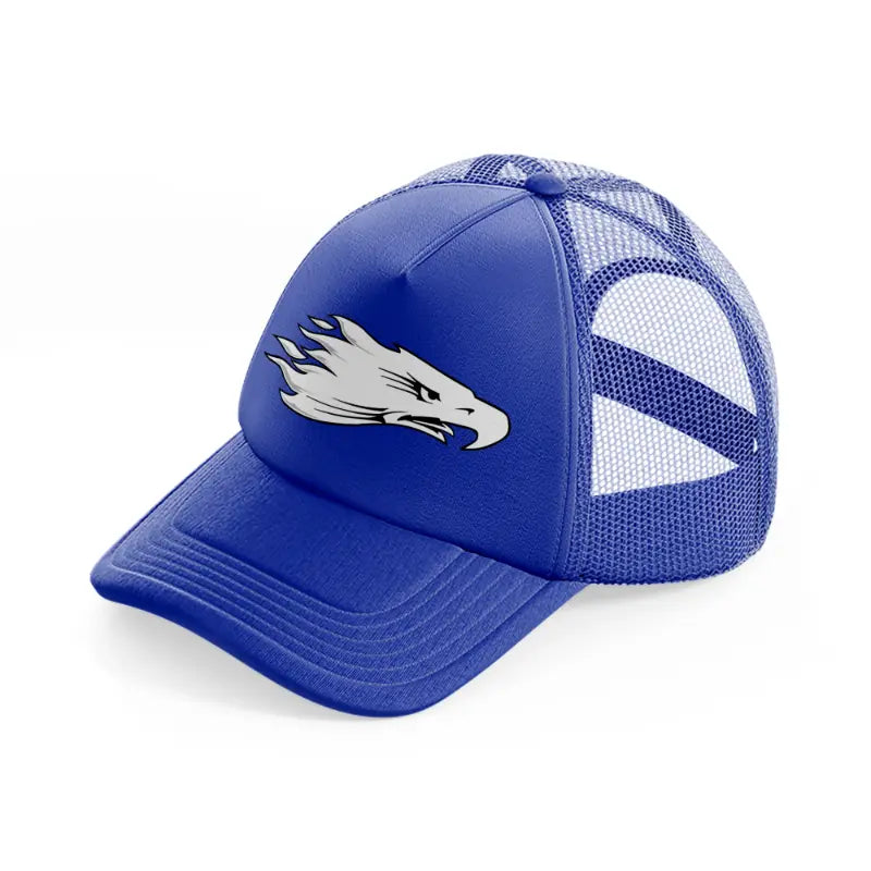 eagle logo blue trucker hat