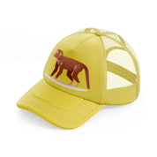 015 monkey gold trucker hat