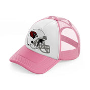 arizona cardinals helmet-pink-and-white-trucker-hat