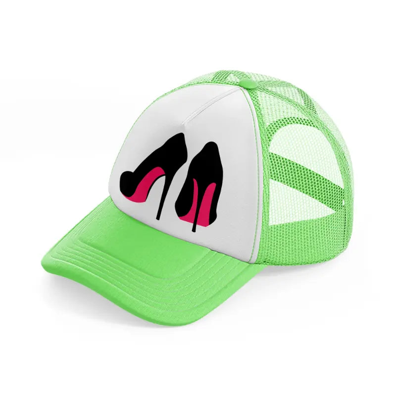 pair of stilettos-lime-green-trucker-hat