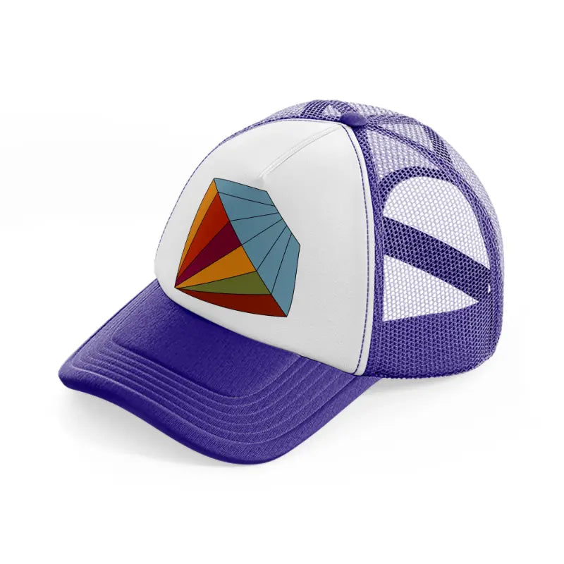 groovy elements-42-purple-trucker-hat