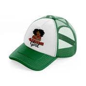 49ers girl-green-and-white-trucker-hat